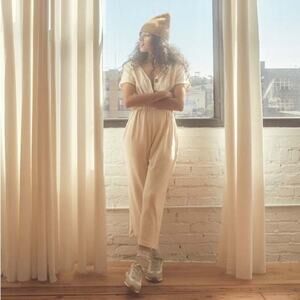 Alice pearl Brooklyn The‎ Marie Wide Leg Jumpsuit in Vanilla Size Large